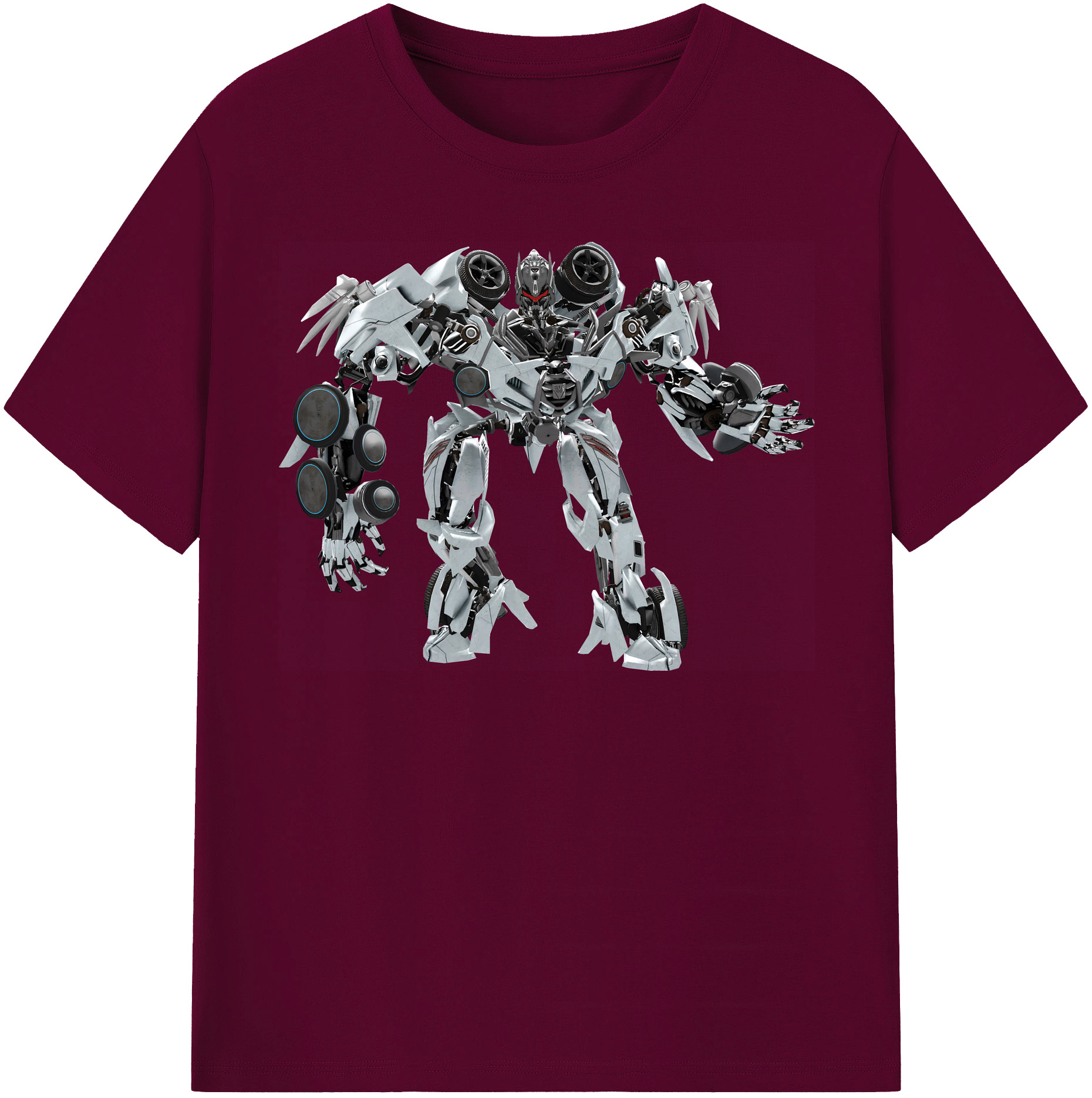 （画像用） Transformers トランスフォーマー レディースカジュアルプリントTシャツ（綿100％）